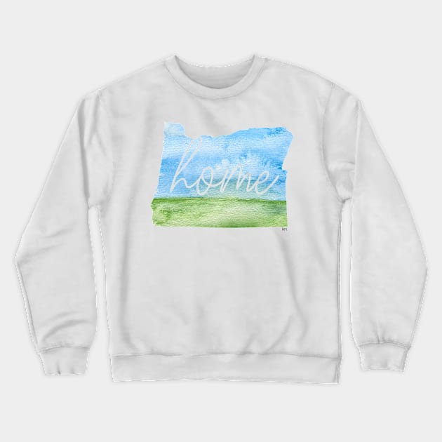 Oregon Home State Crewneck Sweatshirt by RuthMCreative